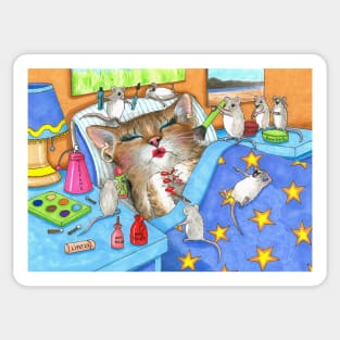 Funny Cat 508 Make-up Sticker